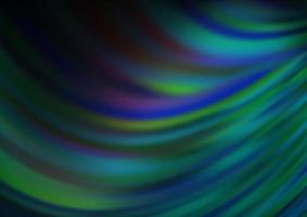 Dark Blue, Green vector blurred shine abstract background.