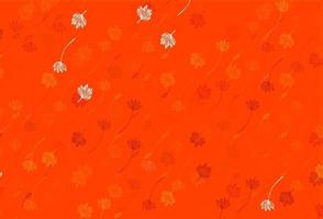 Light Orange vector doodle layout.