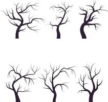 dry woods set vector