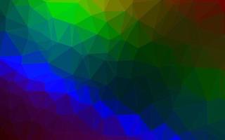 Dark Multicolor, Rainbow vector polygon abstract layout.