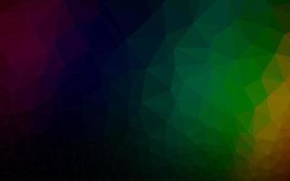 Dark Multicolor, Rainbow vector polygon abstract backdrop.