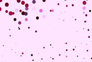 Fondo de vector rosa claro con burbujas.