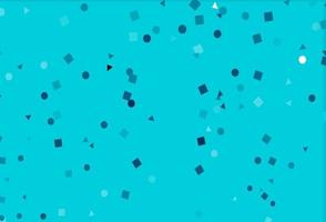 Light BLUE vector texture in poly style with circles, cubes.