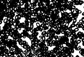 Black and white vector pattern with spheres.