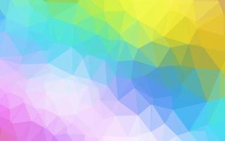 Light Multicolor, Rainbow vector polygon abstract background.