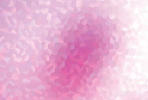 Light Pink vector pattern with colorful hexagons.