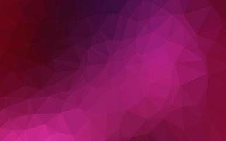 Dark Pink vector abstract polygonal cover.