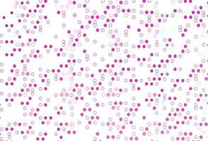 Light Pink vector pattern with spheres.