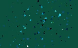 Light Blue, Green vector layout with lines, triangles.