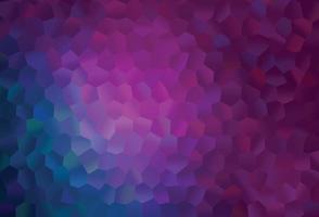 Dark Pink, Blue vector pattern with colorful hexagons.