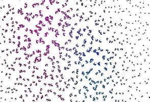Light Pink, Blue vector texture with random forms.