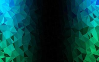 Light Blue, Green vector shining triangular pattern.