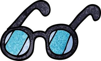 cartoon doodle spectacles vector