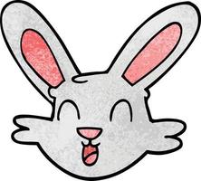 cartoon doodle cute bunny vector