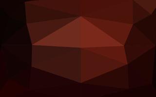 Dark Red vector shining triangular background.