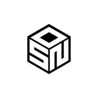 SND letter logo design with white background in illustrator. Vector logo, calligraphy designs for logo, Poster, Invitation, etc.