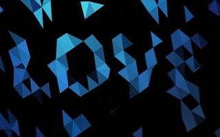 Dark BLUE vector shining triangular pattern.