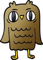 cartoon doodle owl vector