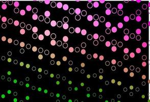 Dark Pink, Green vector cover with spots.