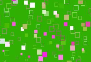 Light Pink, Green vector texture with rectangular style.