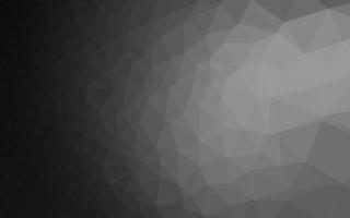 Dark Silver, Gray vector polygon abstract backdrop.