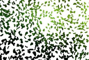 Light Pink, Green vector background with abstract forms.