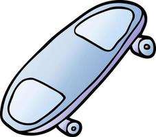 cartoon doodle skate board vector