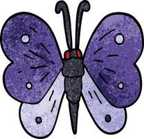 cartoon doodle butterfly vector