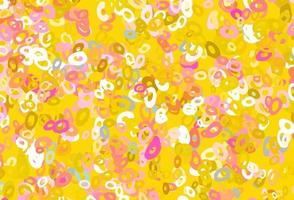 Light Pink, Yellow vector backdrop with dots.