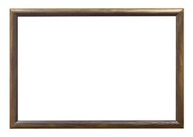 dark brown wooden simple narrow picture frame photo