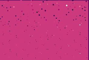 Light Purple vector template with crystals, circles, squares.