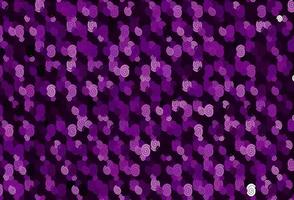 Fondo de vector violeta claro con círculos curvos.