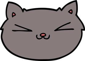 happy cartoon cat vector