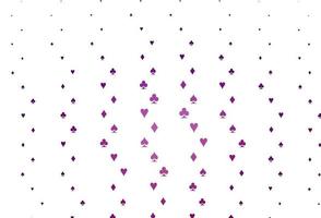 Light Purple vector pattern with symbol of cards.
