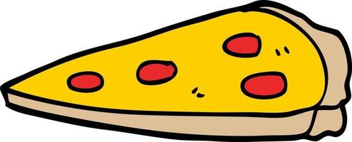 cartoon doodle pizza vector