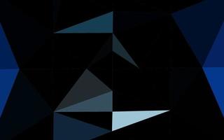 Dark BLUE vector shining triangular template.