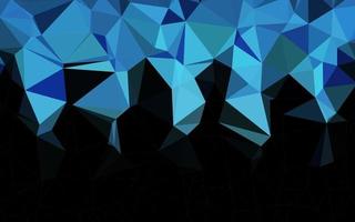 Dark BLUE vector polygon abstract layout.