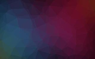 Dark Blue, Red vector abstract polygonal texture.