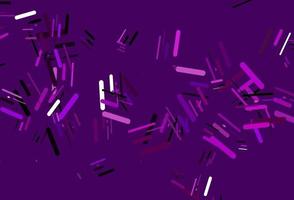 plantilla de vector de color púrpura claro con palos repetidos.