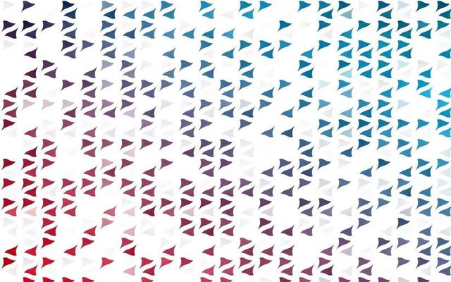 Light Blue, Red vector background with triangles.