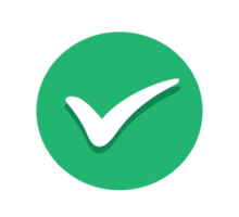 Check mark icon sign png