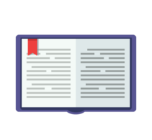 open book icon cartoon png