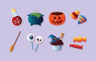 Trick or Treat Halloween Icon vector