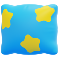pillow 3d render icon illustration png