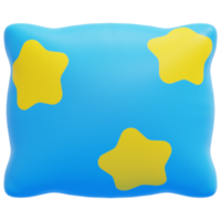 pillow 3d render icon illustration png
