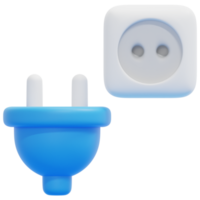 outlet 3d render icon illustration png