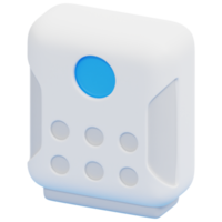 air 3d render icon illustration png