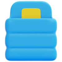 sleeping bag 3d render icon illustration png