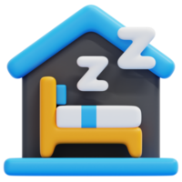 schlafzimmer 3d-render-symbol-illustration png