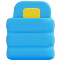 sleeping bag 3d render icon illustration png